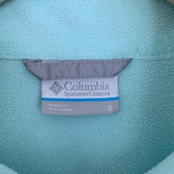 Columbia Women’s Colorblock Fleece Lined Full Zip Jacket Light Green/Grey S - Picture 4 of 7